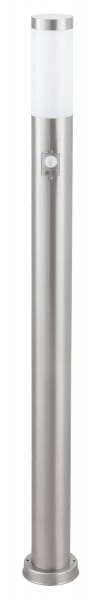 Wegeleuchte santin-chromfarben E27 25 W IP44 Bewegungssensor 110 cm Inox torch