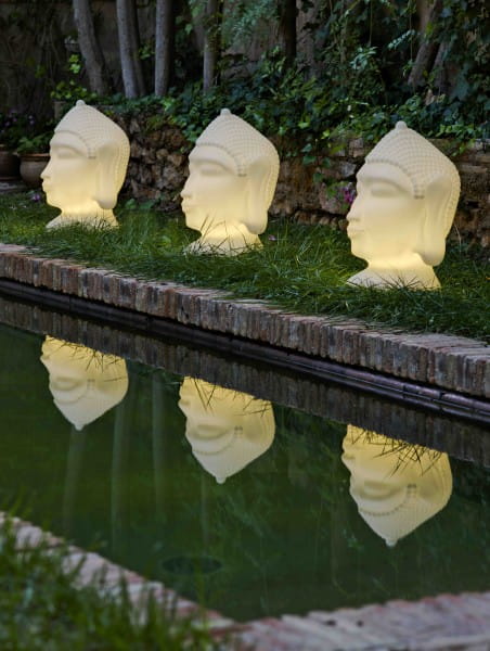 LED Dekoleuchte Buddha Garten 70 cm