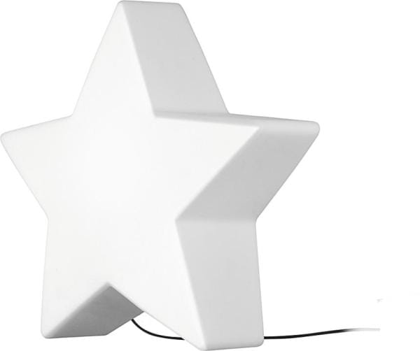STAR Garten-Dekoleuchte modern Polyethylen weiß Dekolampe Außenlampe Gartenlampe E27 60W