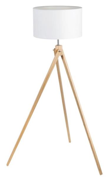 Stehlampe Holz Dreibein weiß Nordic-Design