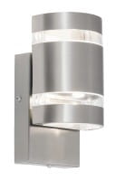 Cambridge Außenwandleuchte modern Metall/Glas edelstahl Außenlampe Wandlampe festverbautes Leuchtmit